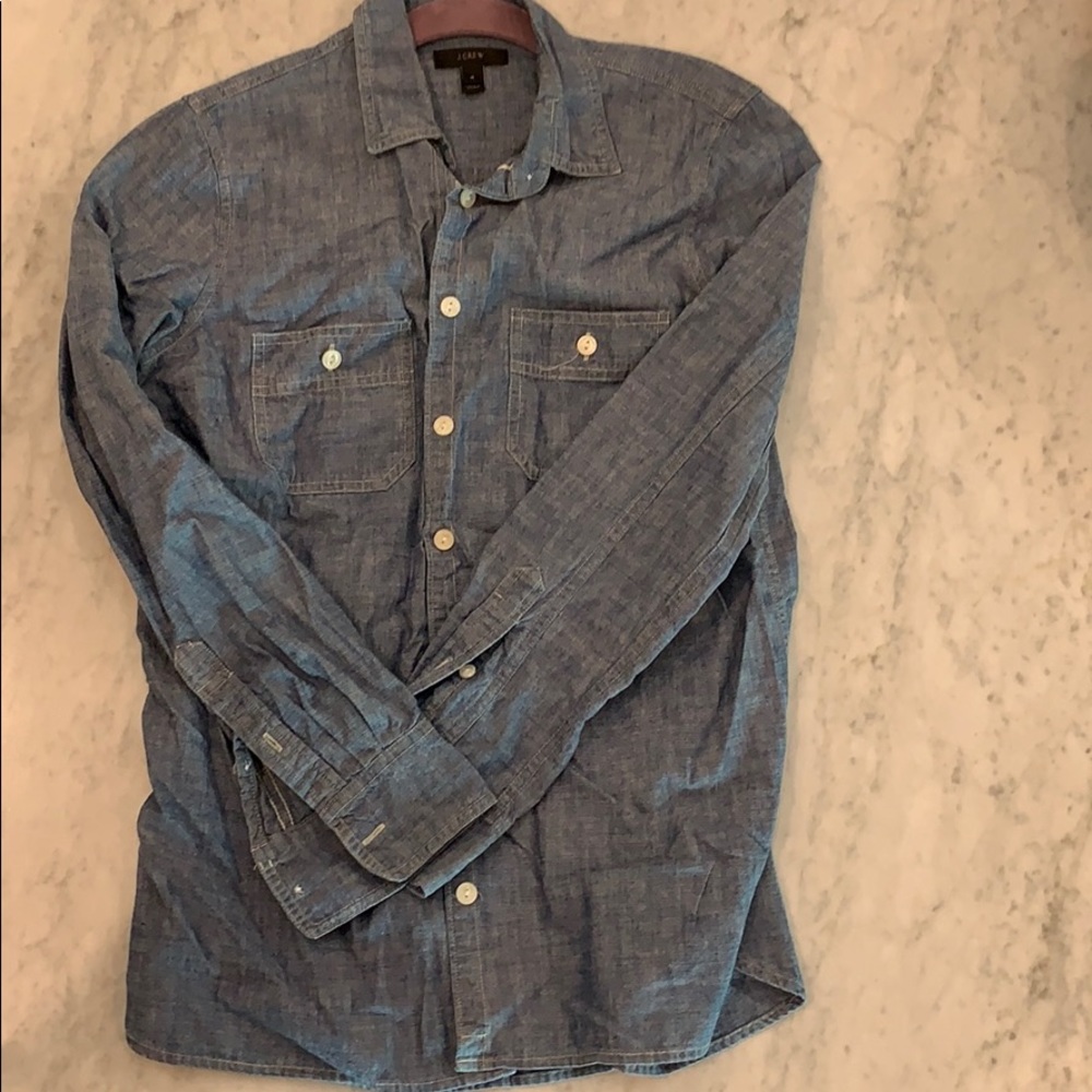 Chambray shirt J Crew size 4 EUC